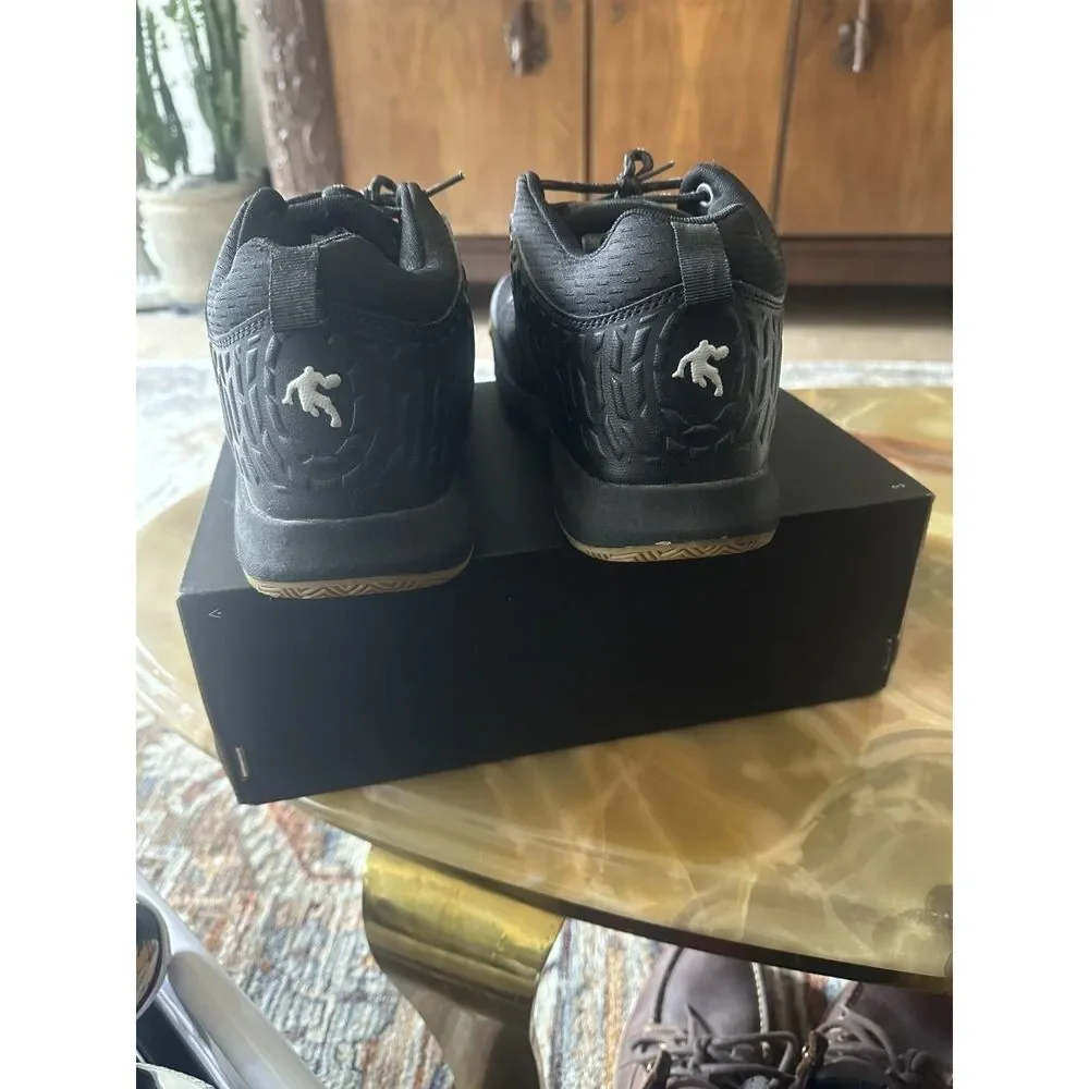 AND1 Men's Pulse 2.0 Mid Basketball Shoes Black Gum Sole Size 10 Lightly Used